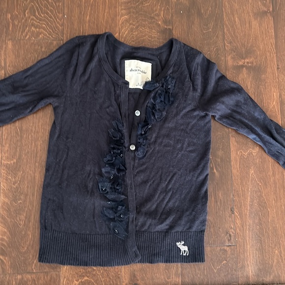 abercrombie kids Other - Abercrombie Kids Girls Sweater Cardigan Sz XL Navy Blue ST24